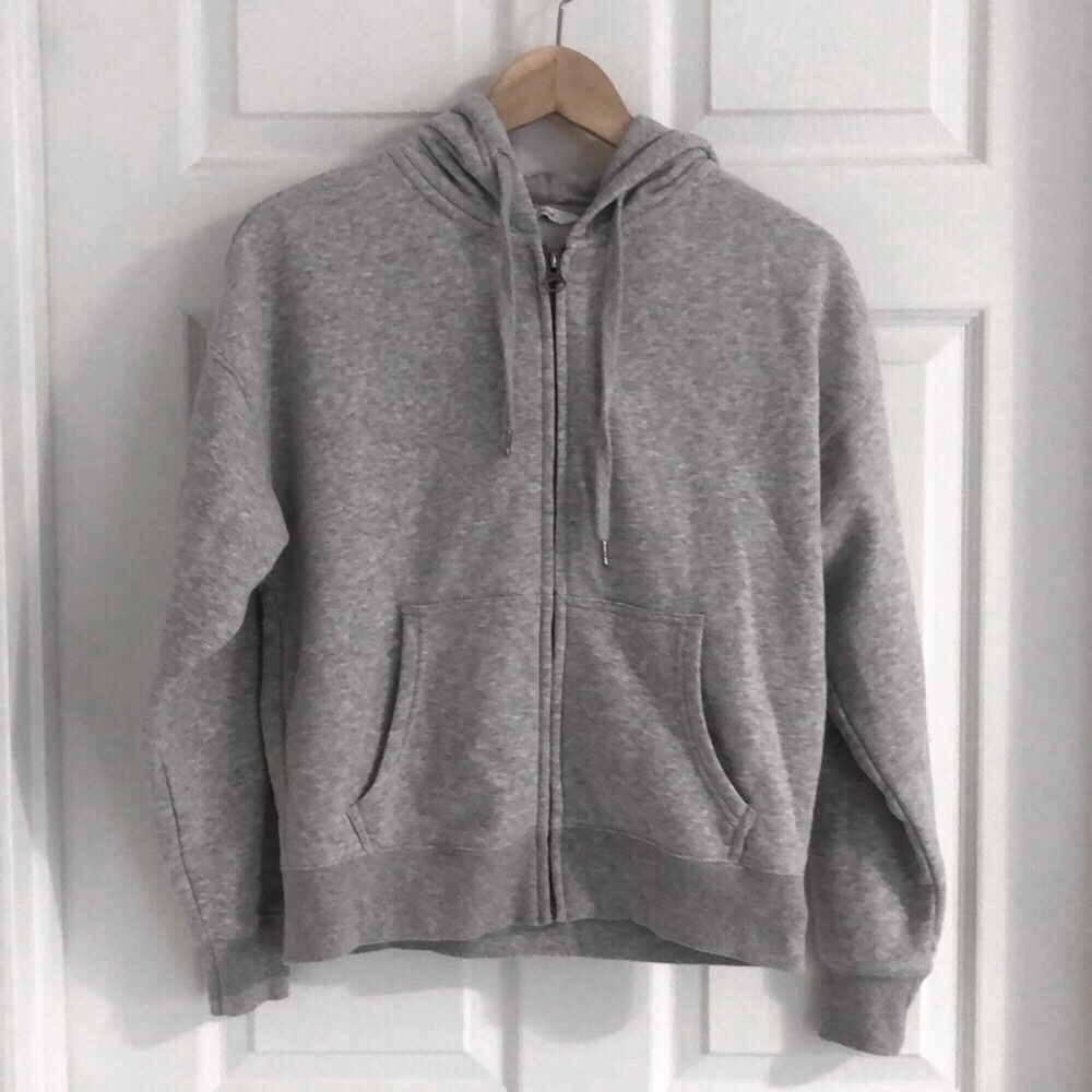Plain grey hoodie